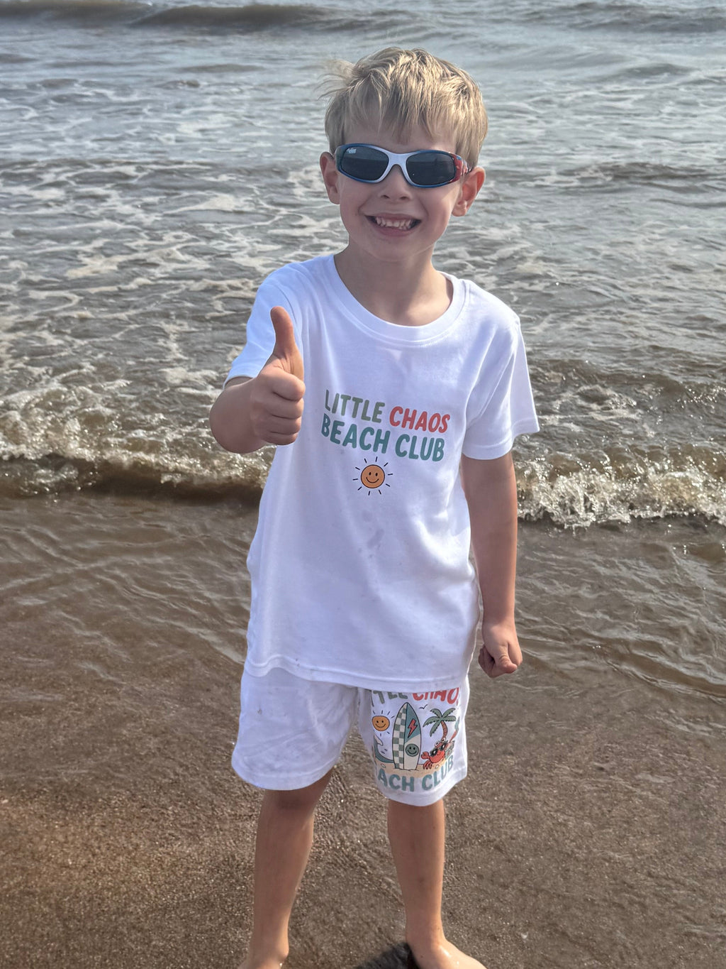 Little Chaos Beach Club T shirt & Shorts set