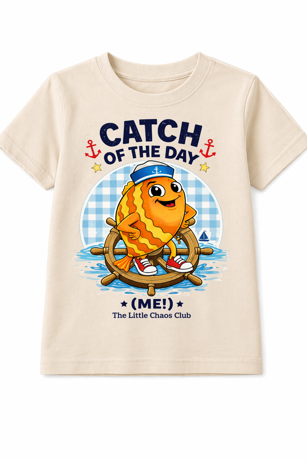 Catch of the Day Kids T-Shirt | Funny Fish Kids Tee | Cute Fishing Shirt for Kids | Beach Holiday Outfit | Little Chaos Club