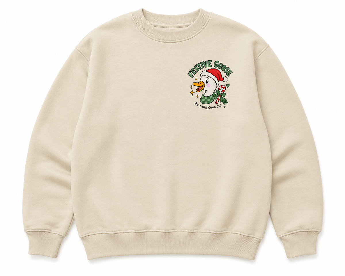 Festive Goose on the Loose T shirt, Jumper or hoodie