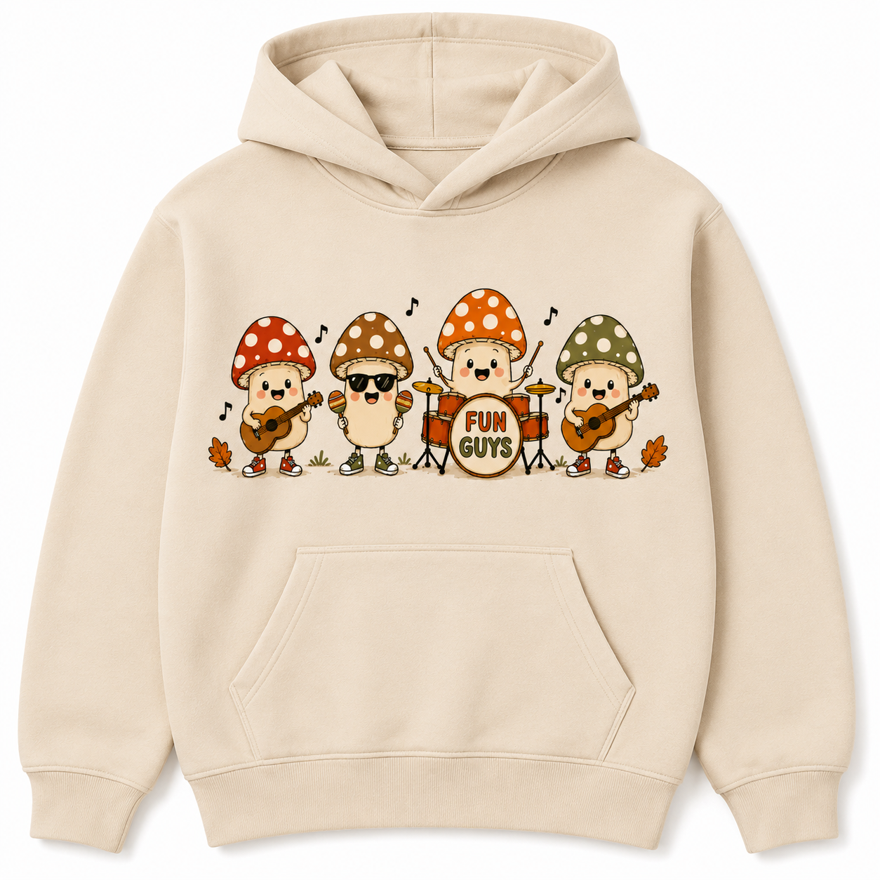 Fun guys mushroom band autumn kids Hoodie, T shirt or Jumper