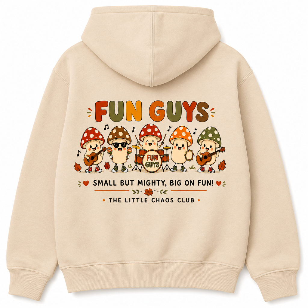 Fun guys mushroom band autumn kids Hoodie, T shirt or Jumper