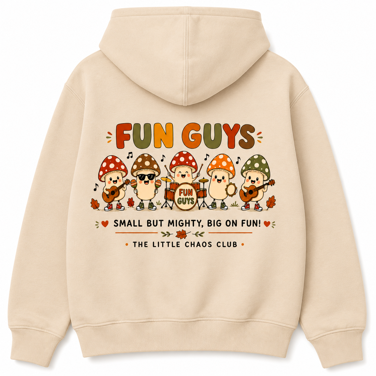 Fun guys mushroom band autumn kids Hoodie, T shirt or Jumper