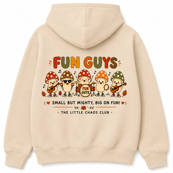 Fun guys mushroom band autumn kids Hoodie, T shirt or Jumper