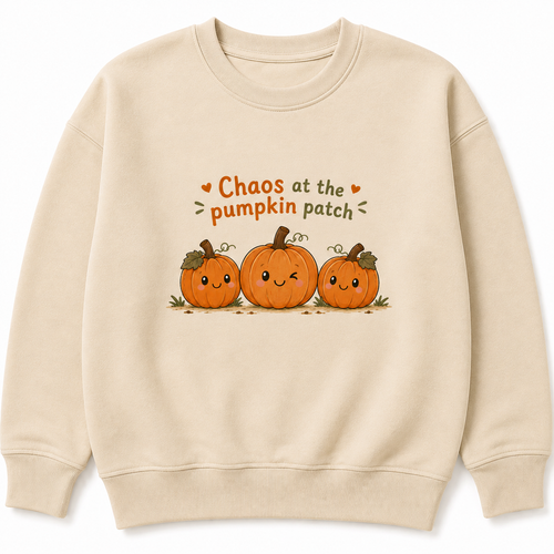 Chaos at the pumpkin patch kids t shirt, jumper or Hoodie