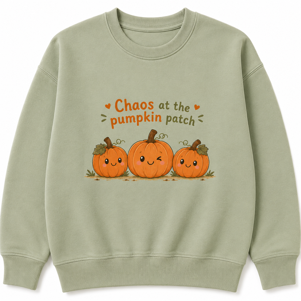 Chaos at the pumpkin patch kids t shirt, jumper or Hoodie