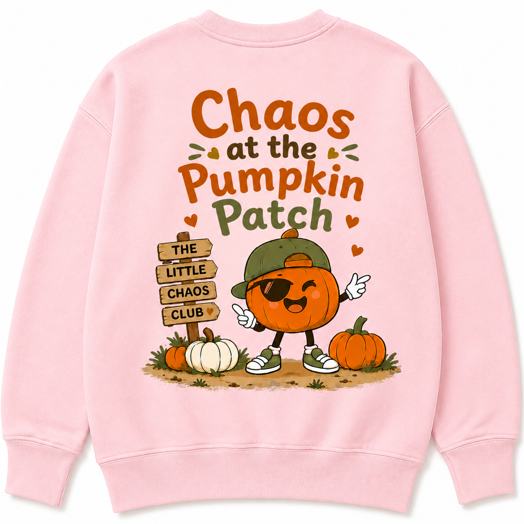 Chaos at the pumpkin patch kids t shirt, jumper or Hoodie