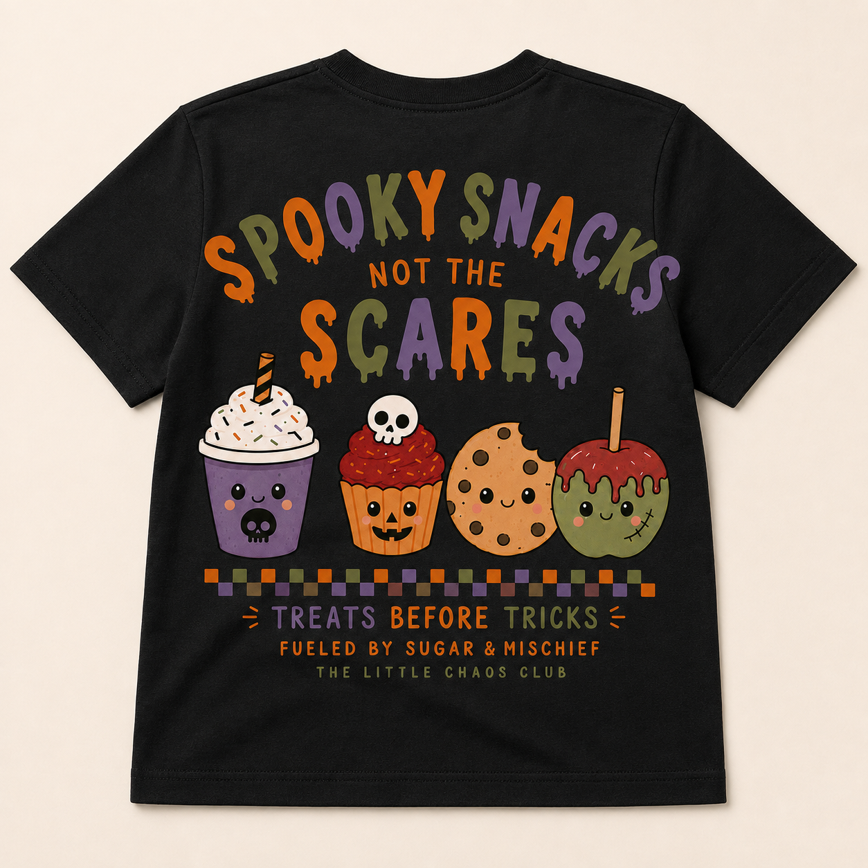 Spooky Snacks Kids’ Halloween T-Shirt