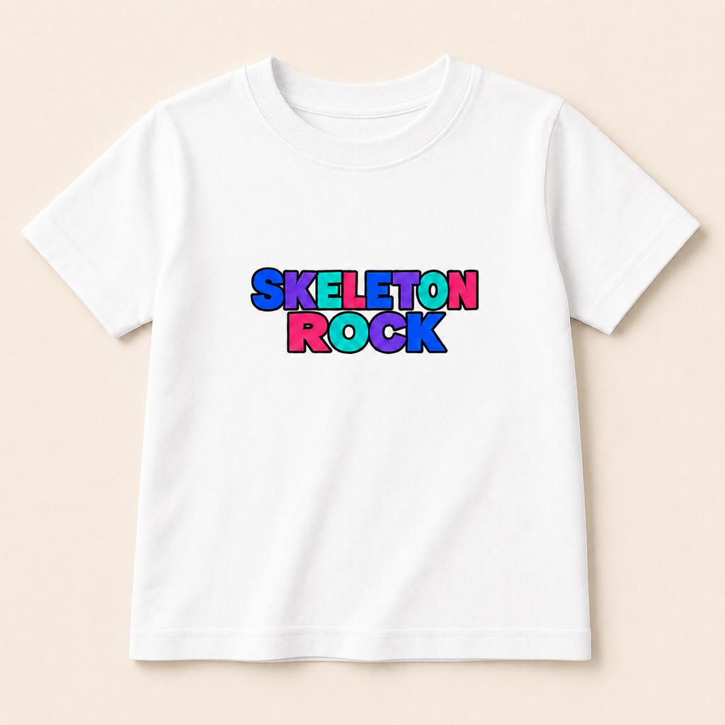 Skeleton Rock kids t shirt/hoodie/jumper
