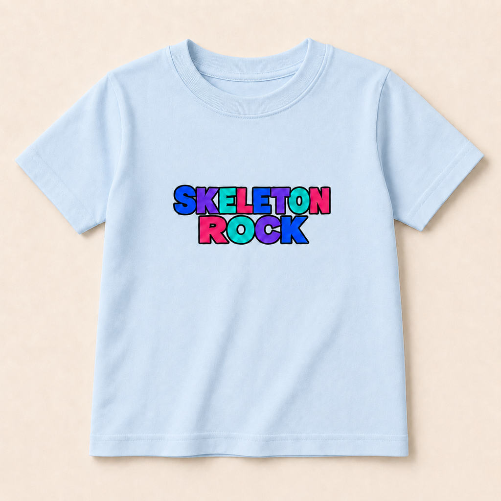 Skeleton Rock kids t shirt/hoodie/jumper