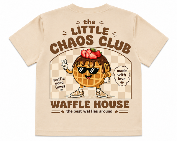 Chaos Club Waffle House Kids Graphic T-Shirt |