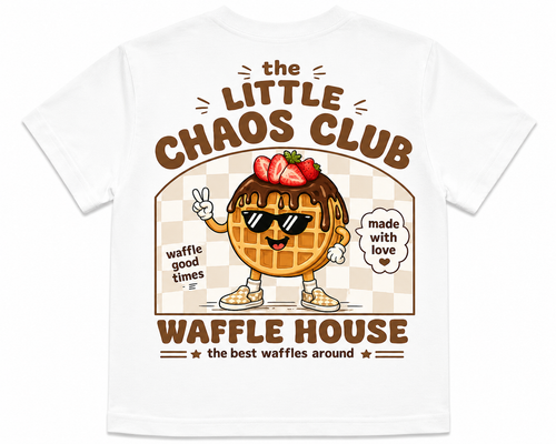 Chaos Club Waffle House Kids Graphic T-Shirt |