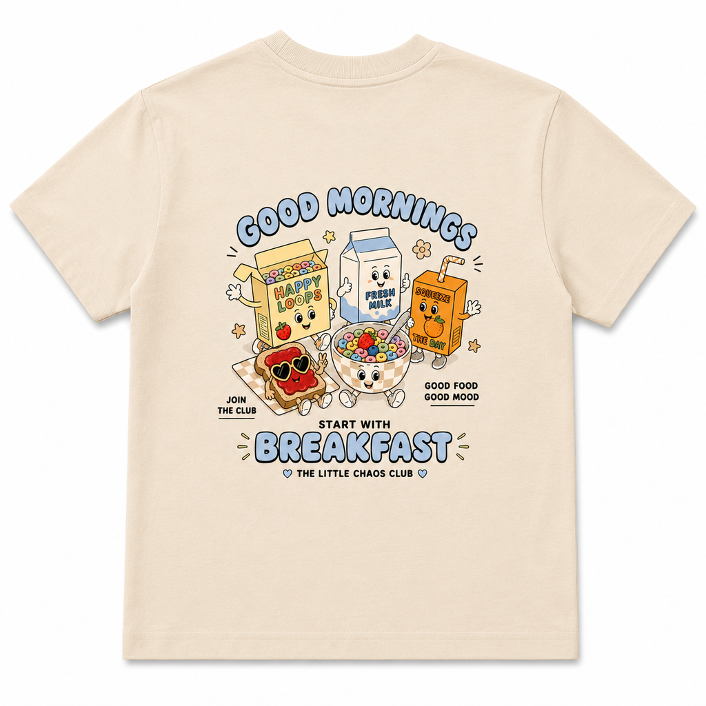 Good Mornings Start With Breakfast Kids T-Shirt