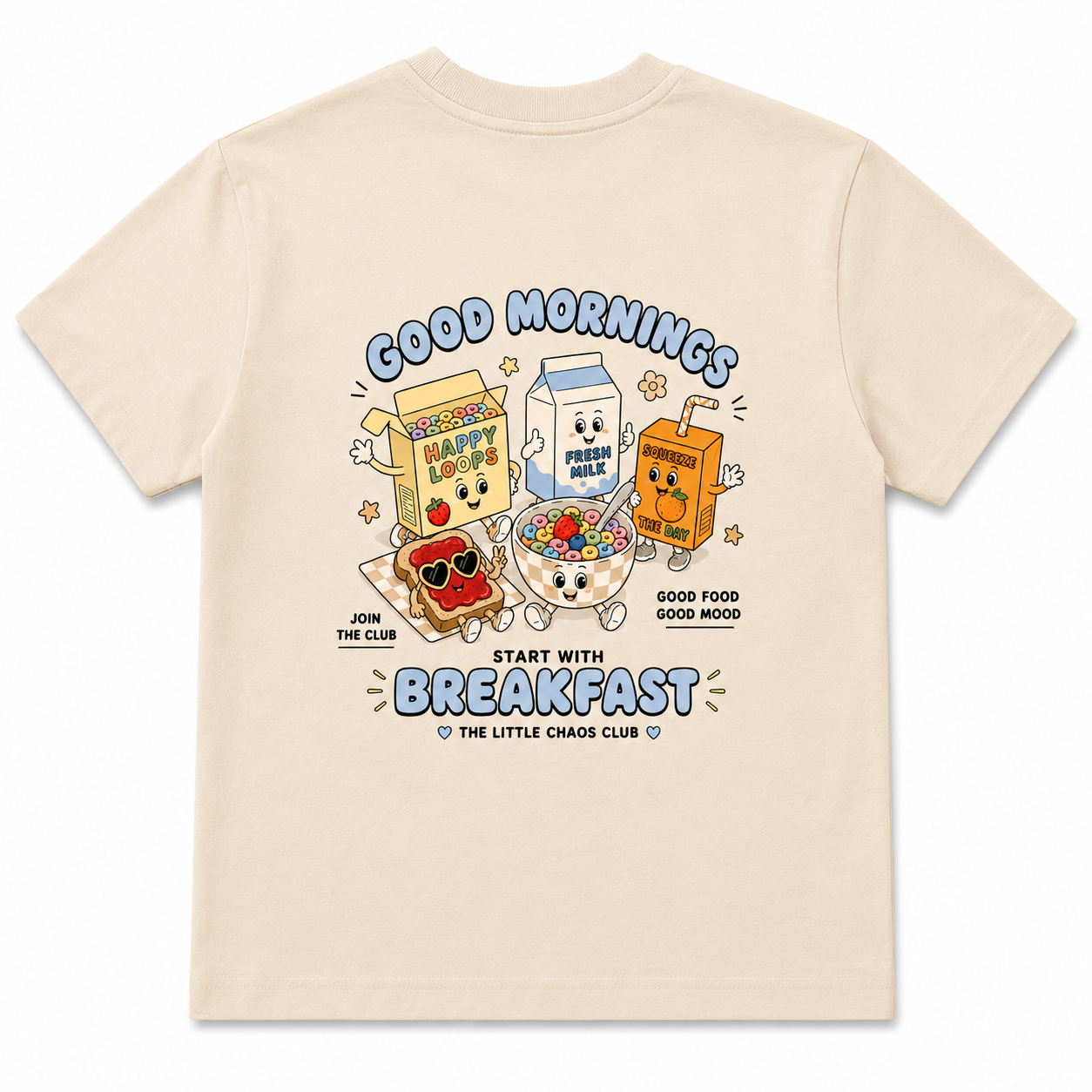 Good Mornings Start With Breakfast Kids T-Shirt