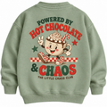 Powered by Hot Chocolate & Chaos Kids Christmas t shirt, jumper or hoodie