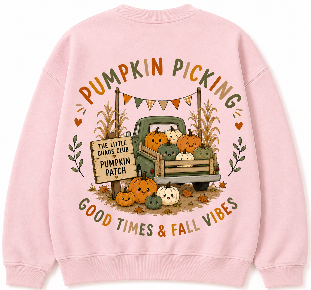 Pumpkin Picking Kids Cosy Autumn Jumper/hoodie/Tshirt
