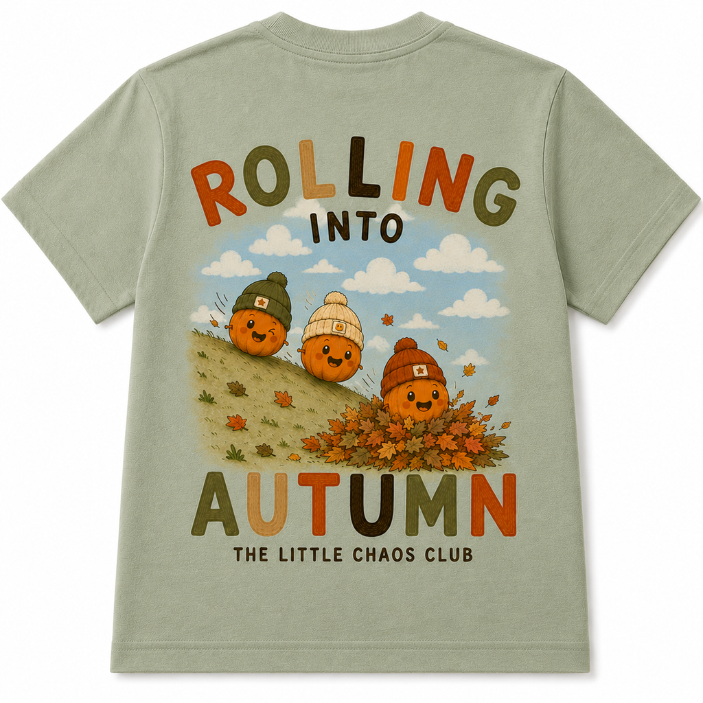 Rolling into autumn kids t shirt, hoodie or jumper