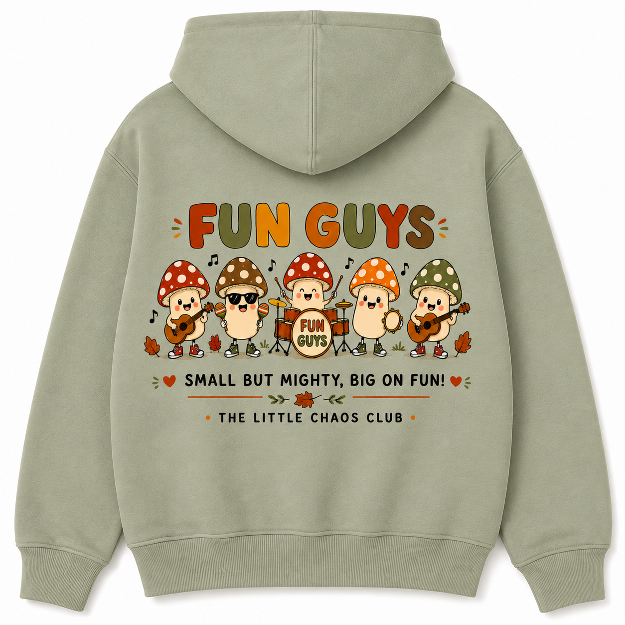 Fun guys mushroom band autumn kids Hoodie, T shirt or Jumper