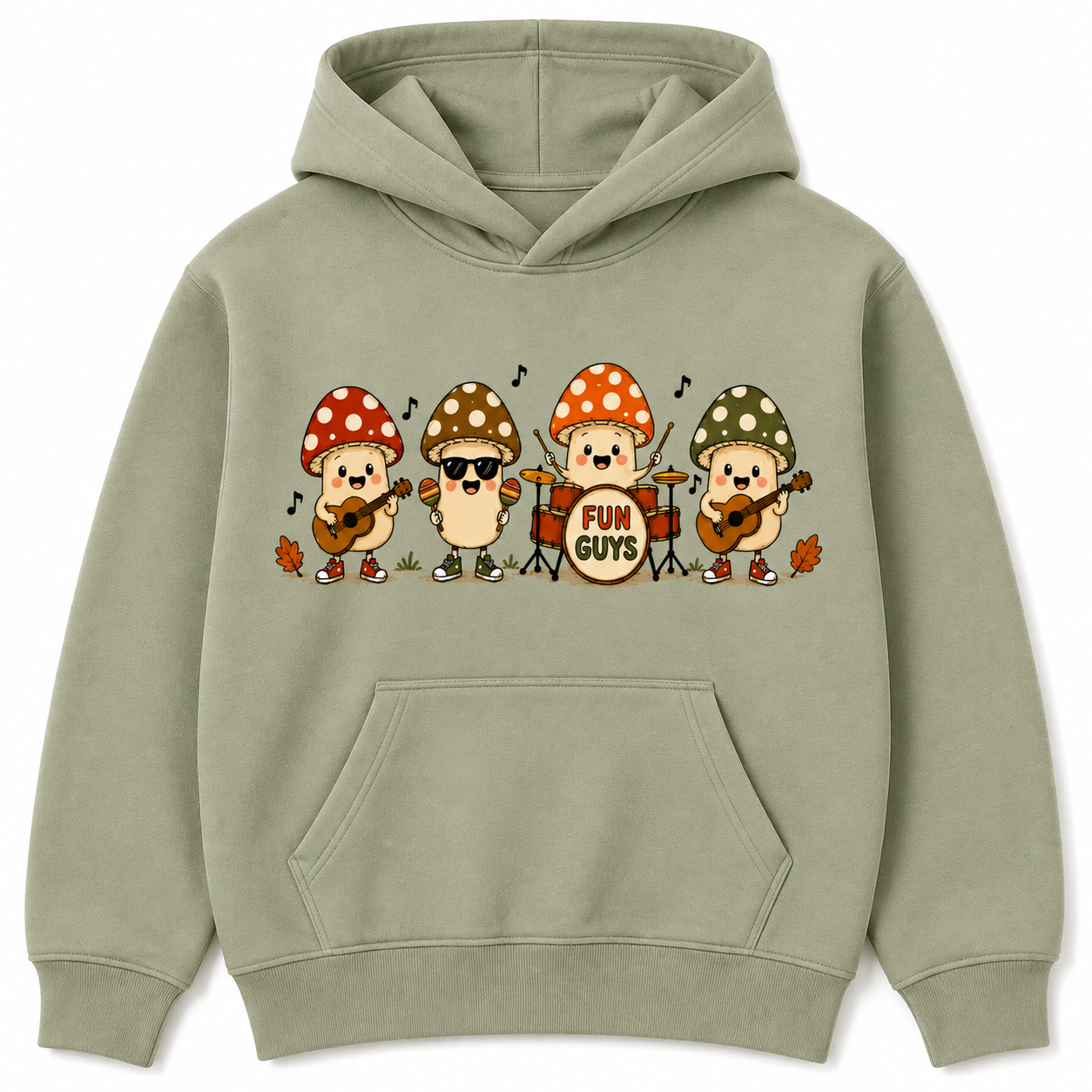 Fun guys mushroom band autumn kids Hoodie, T shirt or Jumper