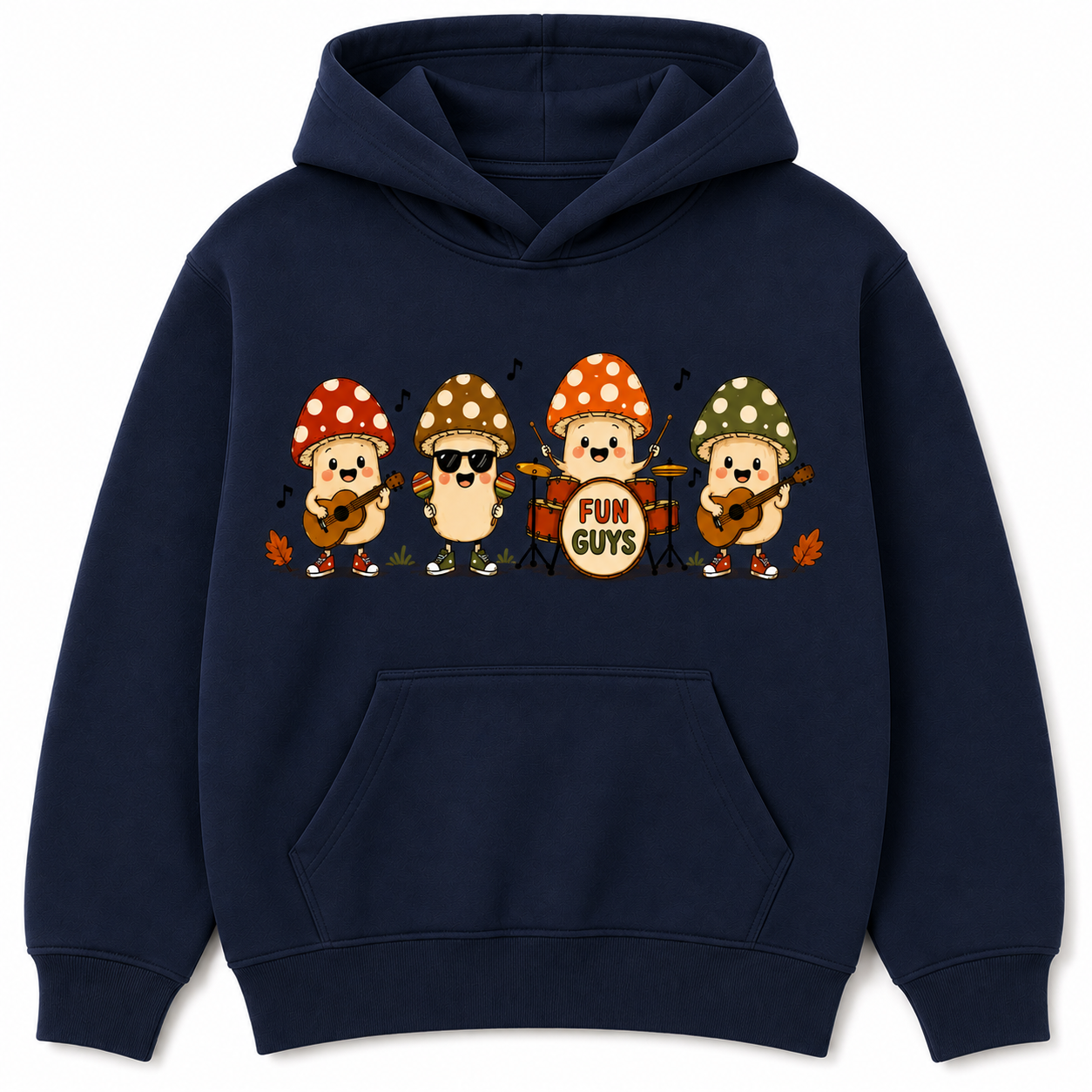 Fun guys mushroom band autumn kids Hoodie, T shirt or Jumper