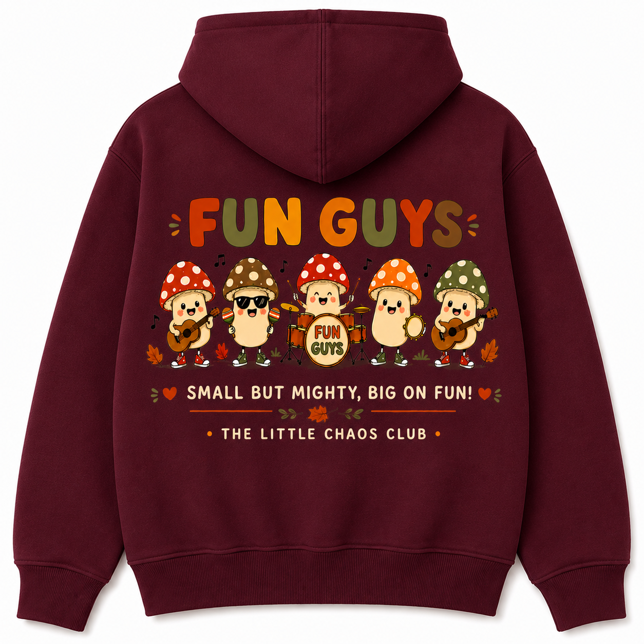 Fun guys mushroom band autumn kids Hoodie, T shirt or Jumper