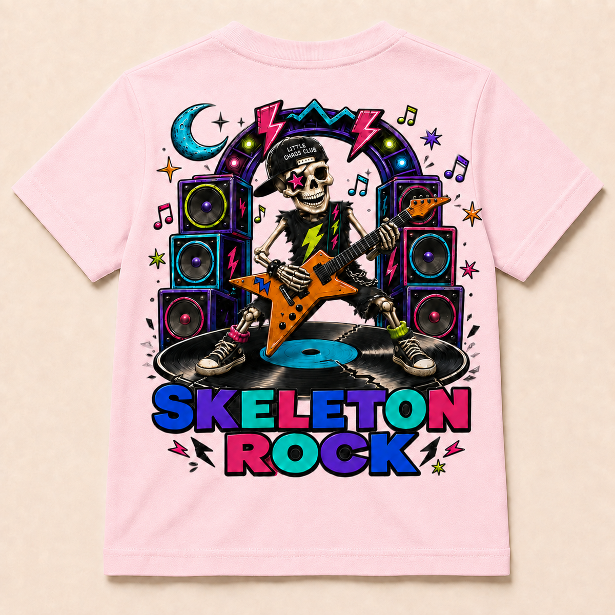 Skeleton Rock kids t shirt/hoodie/jumper