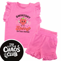 Sweetest Berry in the Patch Frill Set – Bright Pink Summer Outfit for Kids