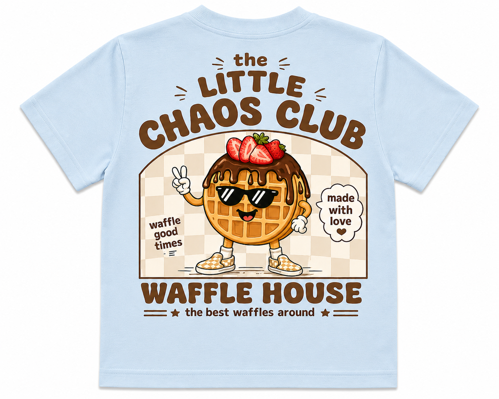 Chaos Club Waffle House Kids Graphic T-Shirt |