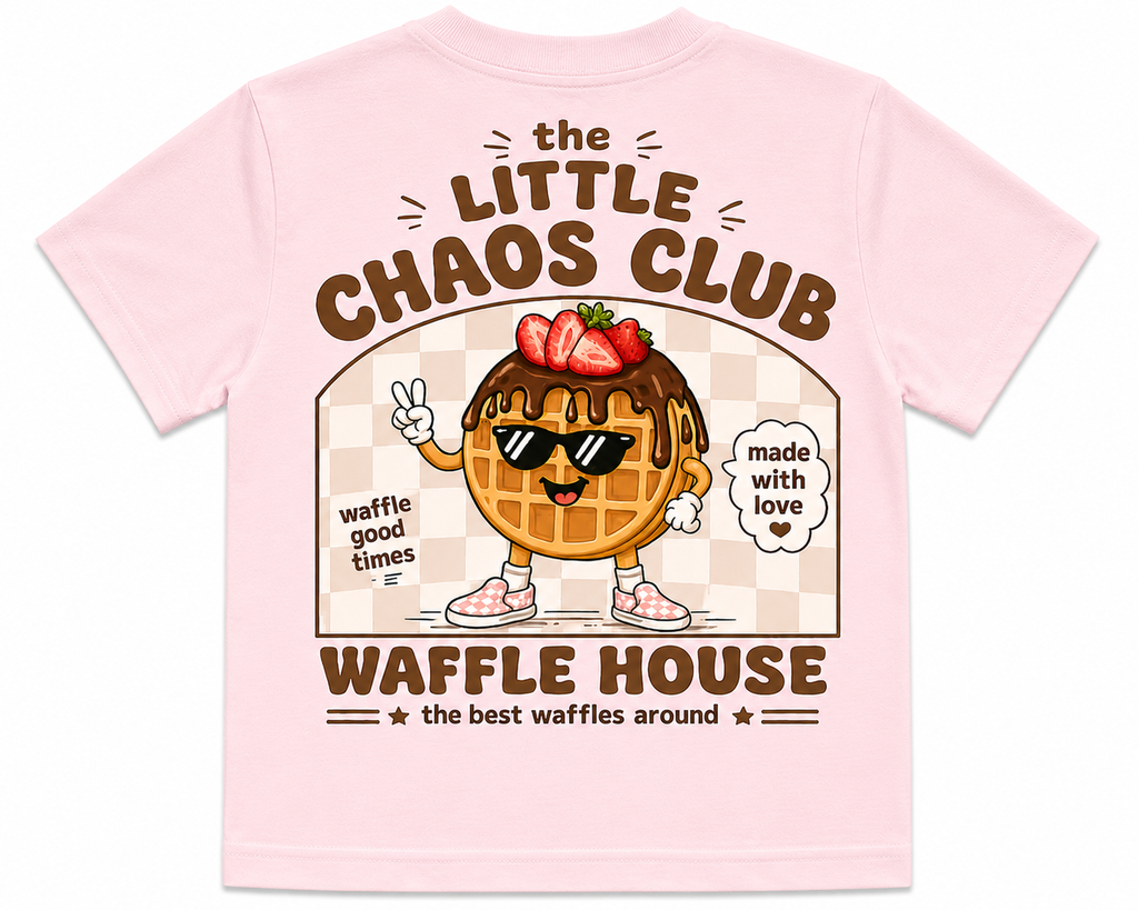 Chaos Club Waffle House Kids Graphic T-Shirt |