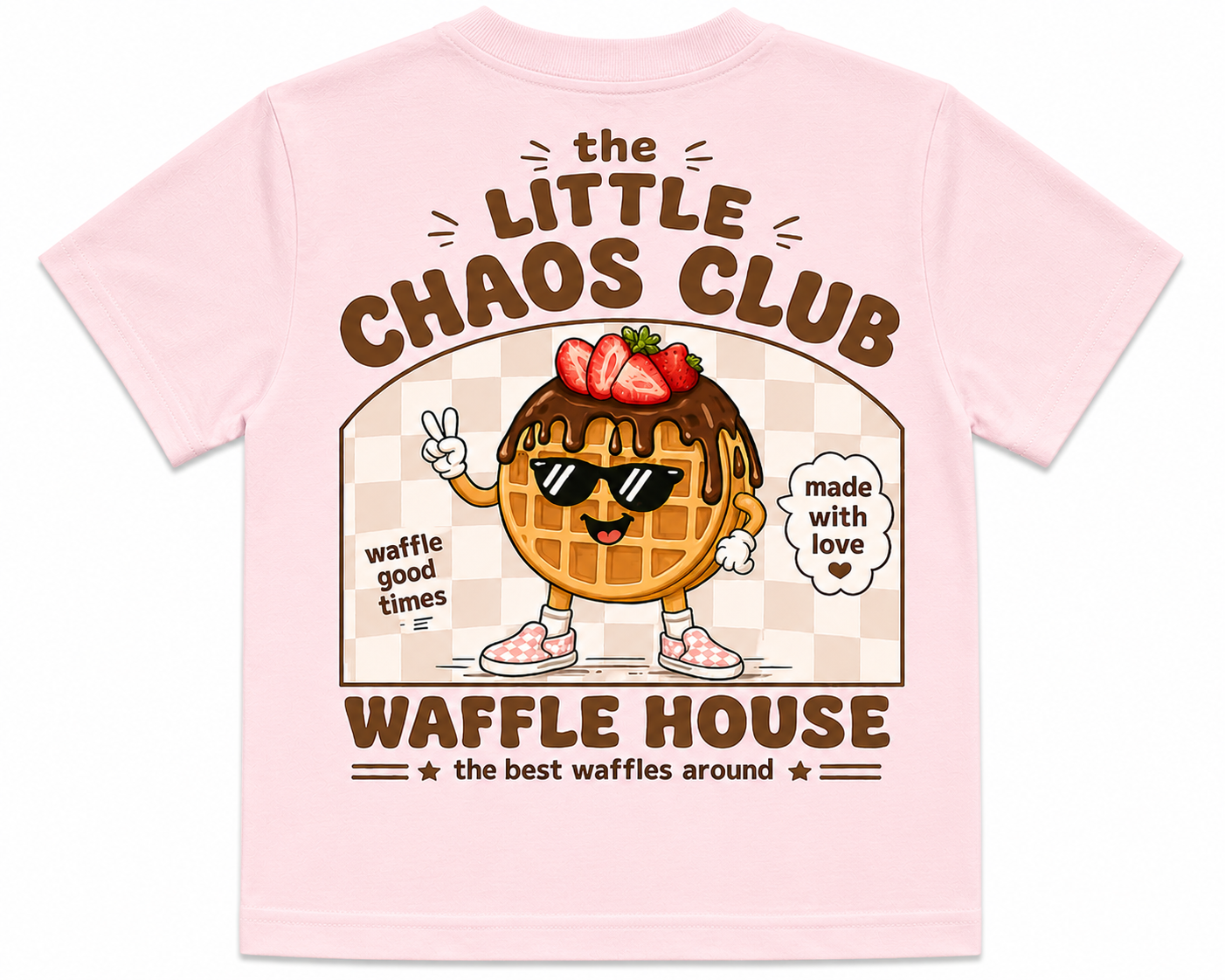 Chaos Club Waffle House Kids Graphic T-Shirt |