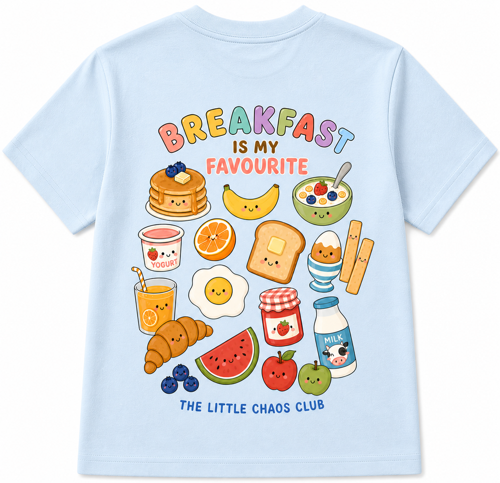 Breakfast is my favourite Children's Graphic T shirt