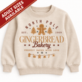 North Pole Gingerbread Bakery Kids’ Christmas T shirt, Jumper or hoodie