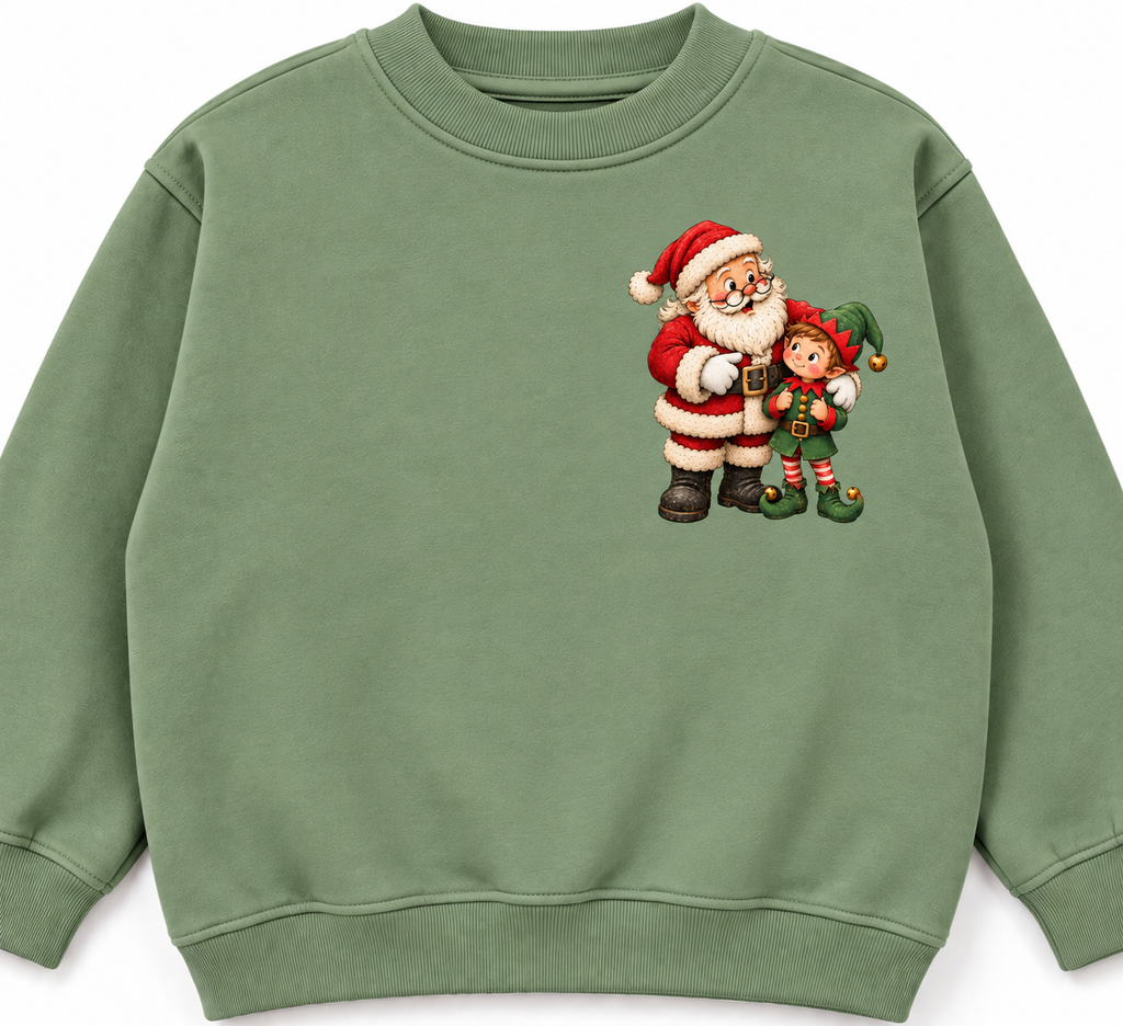 Santa Checks Twice Kids Christmas T shirt, Jumper or hoodie