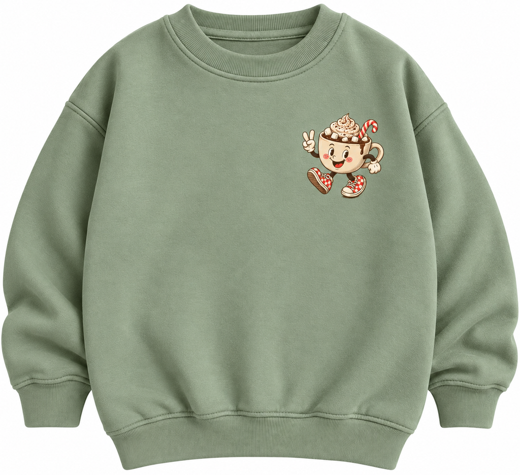 Powered by Hot Chocolate & Chaos Kids Christmas t shirt, jumper or hoodie