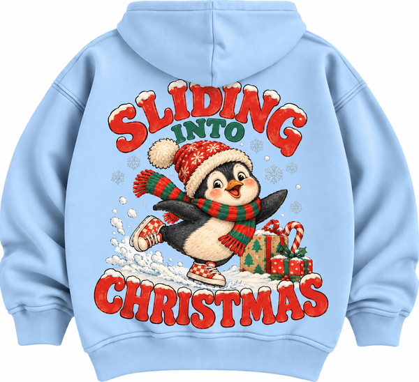 Sliding Into Christmas Kids T shirt, jumper or hoodie