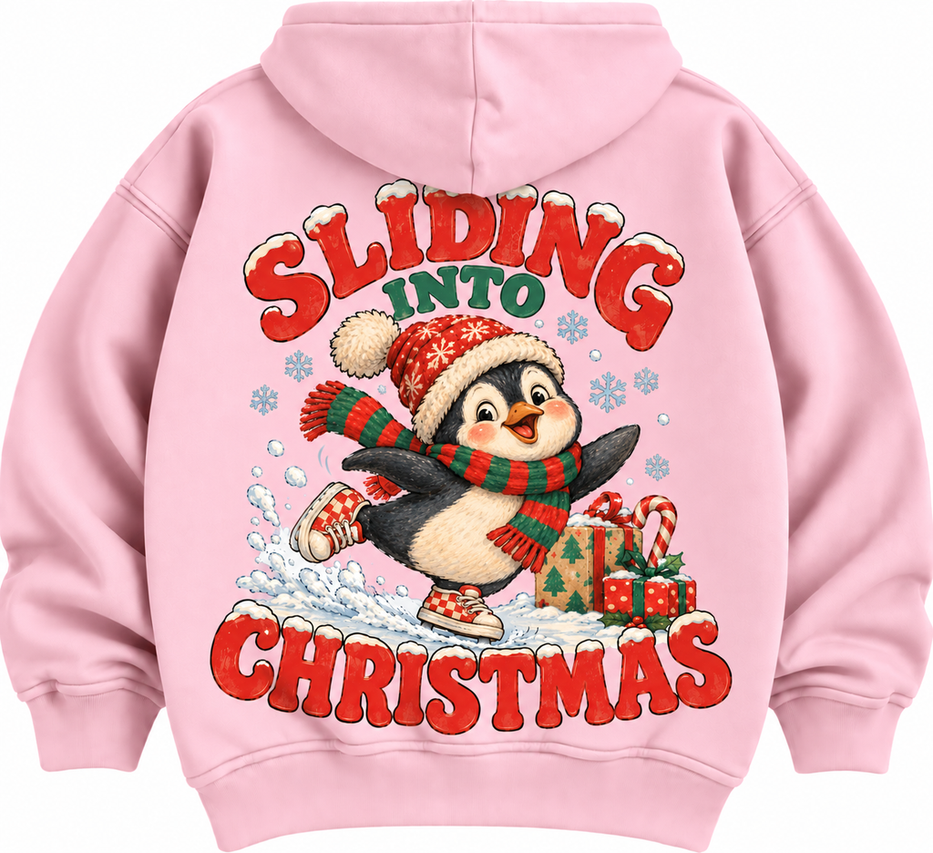 Sliding Into Christmas Kids T shirt, jumper or hoodie