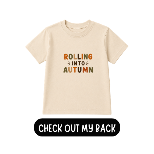 Rolling into autumn kids t shirt, hoodie or jumper