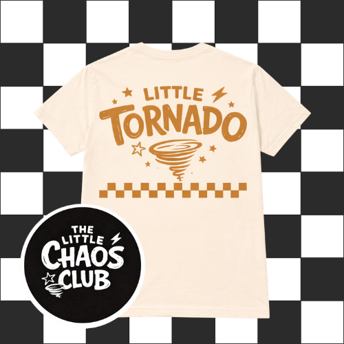 Little Tornado Kids Tee | Cool Kids Graphic T-Shirt | Unisex Statement Shirt