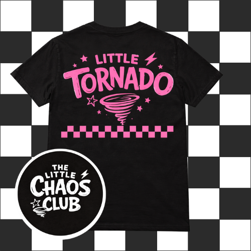 Little Tornado Kids Tee | Cool Kids Graphic T-Shirt | Unisex Statement Shirt