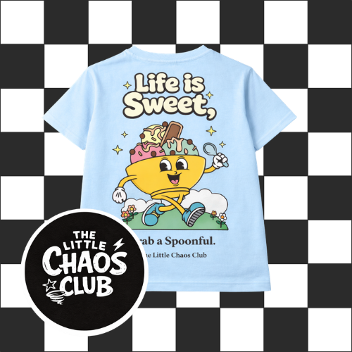 Life Is Sweet Kids T-Shirt – Cute Ice Cream Graphic Tee, Light Sage Green Children’s Shirt, Fun Summer Kids Clothing, Unisex Kids Tee