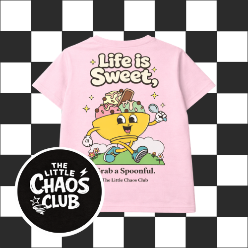 Life Is Sweet Kids T-Shirt – Cute Ice Cream Graphic Tee, Light Sage Green Children’s Shirt, Fun Summer Kids Clothing, Unisex Kids Tee