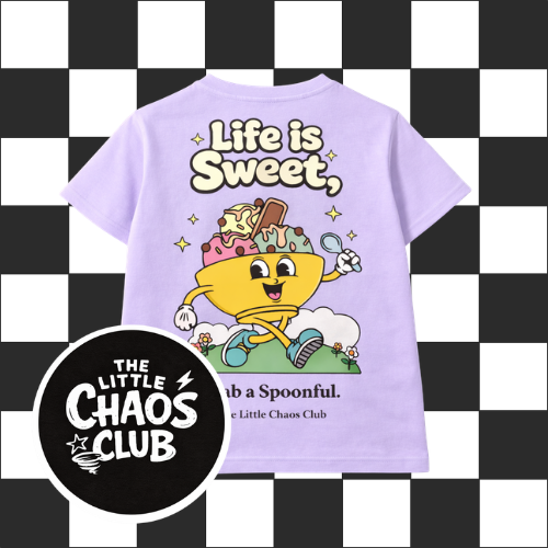 Life Is Sweet Kids T-Shirt – Cute Ice Cream Graphic Tee, Light Sage Green Children’s Shirt, Fun Summer Kids Clothing, Unisex Kids Tee