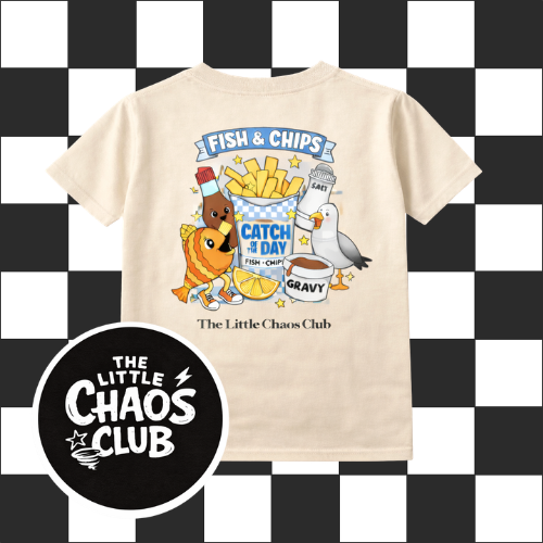Fish & Chips Kids T-Shirt UnisexSummer Kids Outfit