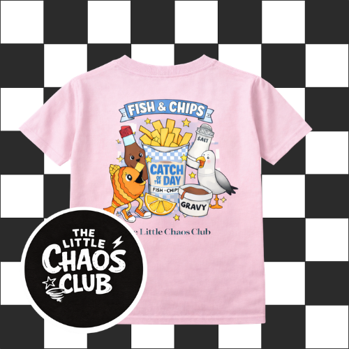 Fish & Chips Kids T-Shirt UnisexSummer Kids Outfit