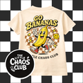 Kids Go Bananas Graphic T-Shirt – Funny Banana Kids Tee, Retro Cartoon Kids Shirt, Cute Streetwear Kids Clothing