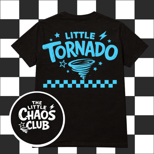 Little Tornado Kids Tee | Cool Kids Graphic T-Shirt | Unisex Statement Shirt