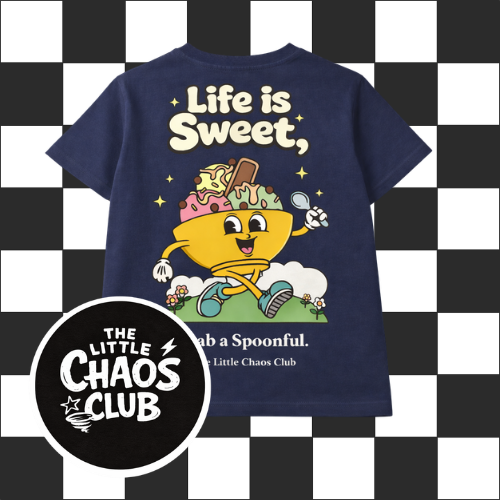 Life Is Sweet Kids T-Shirt – Cute Ice Cream Graphic Tee, Light Sage Green Children’s Shirt, Fun Summer Kids Clothing, Unisex Kids Tee