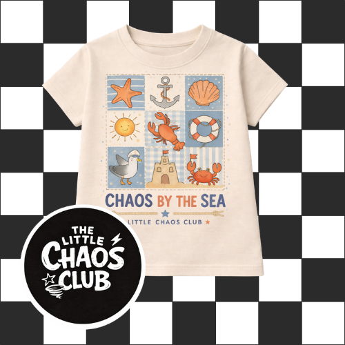 Chaos By The Sea Kids T-Shirt
