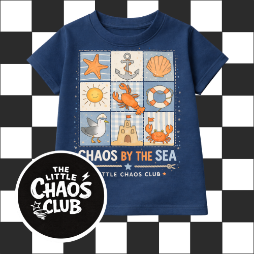 Chaos By The Sea Kids T-Shirt