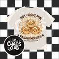 Hot Cross Fun Raising Mischief” Kids Graphic T shirt