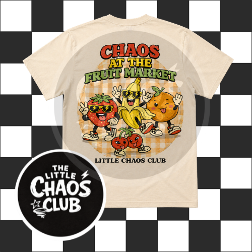 Chaos At The Fruit Market Kids T-Shirt